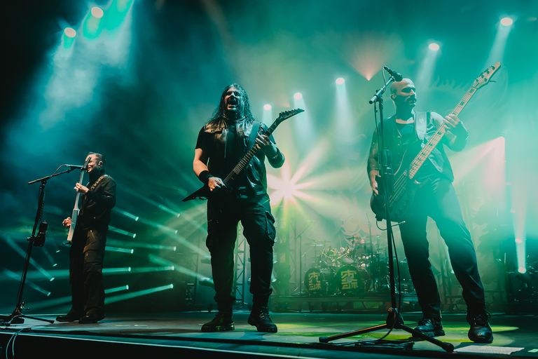 Trivium performing live at AEC Theatre in Adelaide